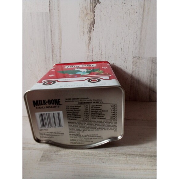 Milk Bone Merry Christmas Walmart Empty Metal Tins/May Have Minor Dent Or Ding - Picture 7 of 10